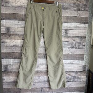 Patagonia Byway Roll Up Cargo Pants Womens Size 4 Khaki Hiking Outdoors